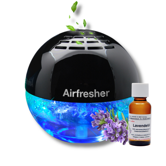 AirFresher Luftreiniger mit Ionisator, LED & Duftfunktion – inkl. Lavendelöl