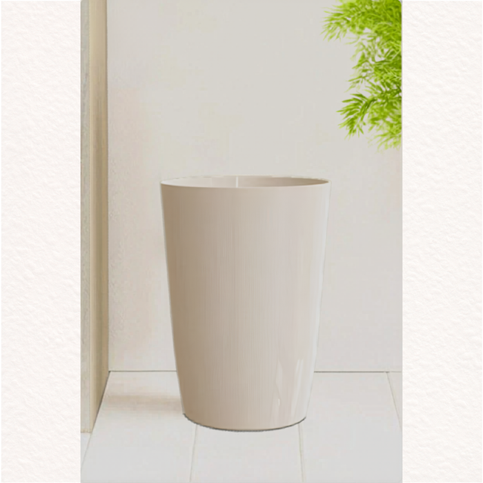 Papierkorb 3er Set, 6 L, Ø19 × 27 cm – offener Mehrzweck-Eimer für Bad, Büro & Kinderzimmer