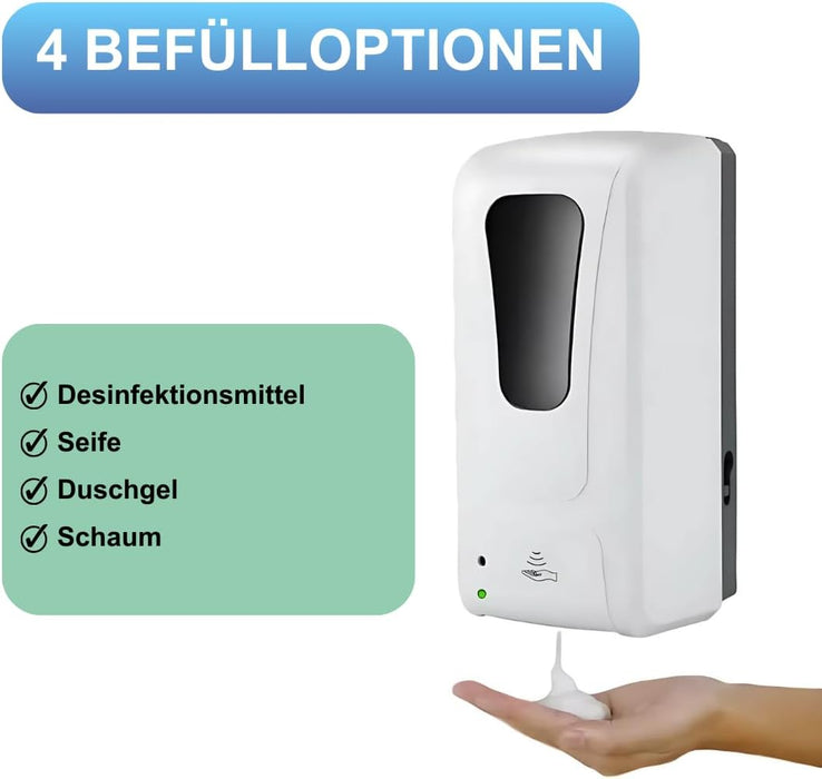 Automatischer Desinfektionsspender mit Sensor zur Wandmontage – für Desinfektion, Seife & Shampoo