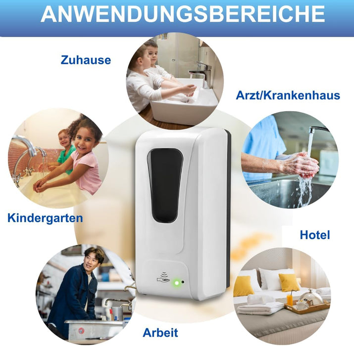 Automatischer Desinfektionsspender mit Sensor zur Wandmontage – für Desinfektion, Seife & Shampoo