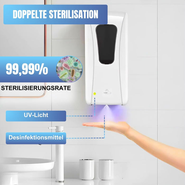 Automatischer Desinfektionsspender mit Sensor zur Wandmontage – für Desinfektion, Seife & Shampoo