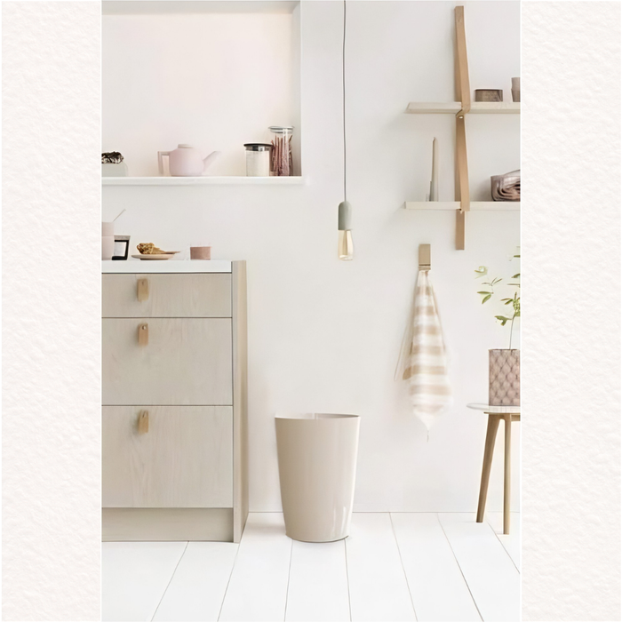 Papierkorb 3er Set, 6 L, Ø19 × 27 cm – offener Mehrzweck-Eimer für Bad, Büro & Kinderzimmer