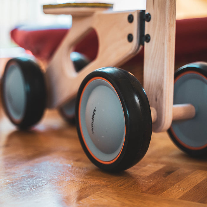 Mamatoyz MiniBike Holz-Laufrad mit Filzsitz – Balance Bike ab 15 Monaten