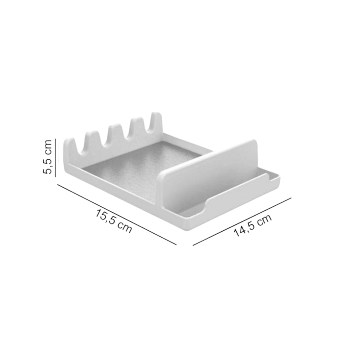 Küchen-Organizer Set 3-teilig – Abtropfgestell, Löffelablage & Schwammhalter, rostfrei, 33×43×15 cm
