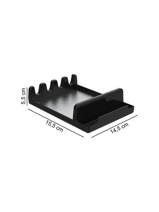 Küchen-Organizer Set 3-teilig – Abtropfgestell, Löffelablage & Schwammhalter, rostfrei, 33×43×15 cm