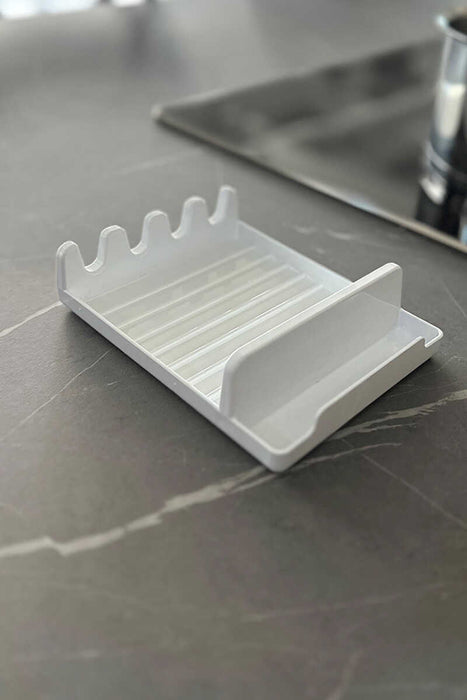 Küchen-Organizer Set 3-teilig – Abtropfgestell, Löffelablage & Schwammhalter, rostfrei, 33×43×15 cm