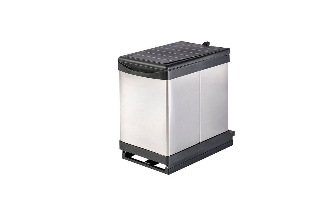 Müllomatik PRO 2 MINI Einbau-Mülltrennsystem 2x 7,5 L mit automatischem Auszug