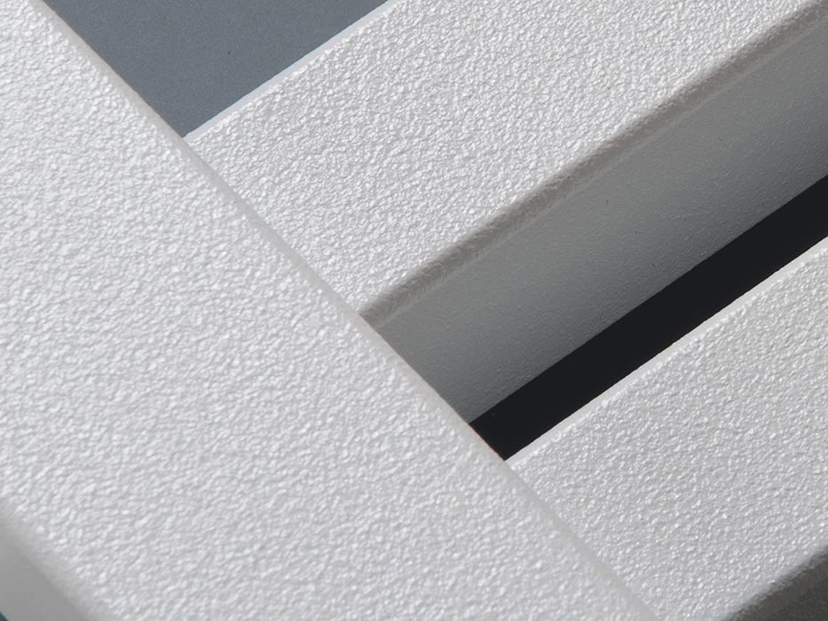 NOSY Designheizkörper Mittelanschluss, weiß, raue Oberfläche