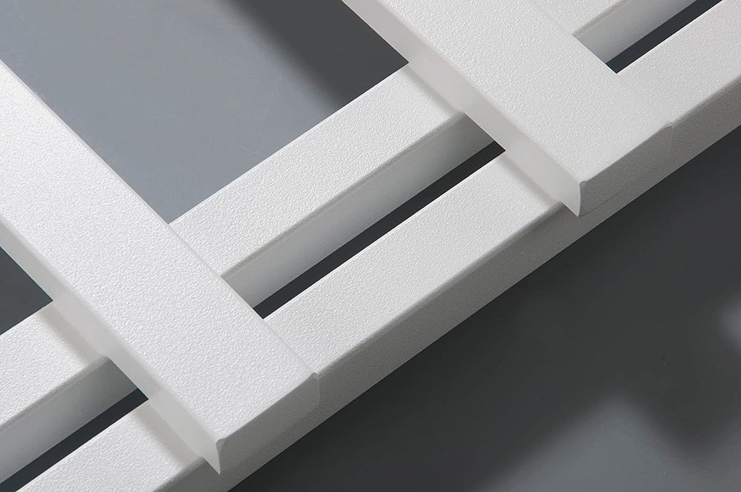 NOSY Designheizkörper Mittelanschluss, weiß, raue Oberfläche