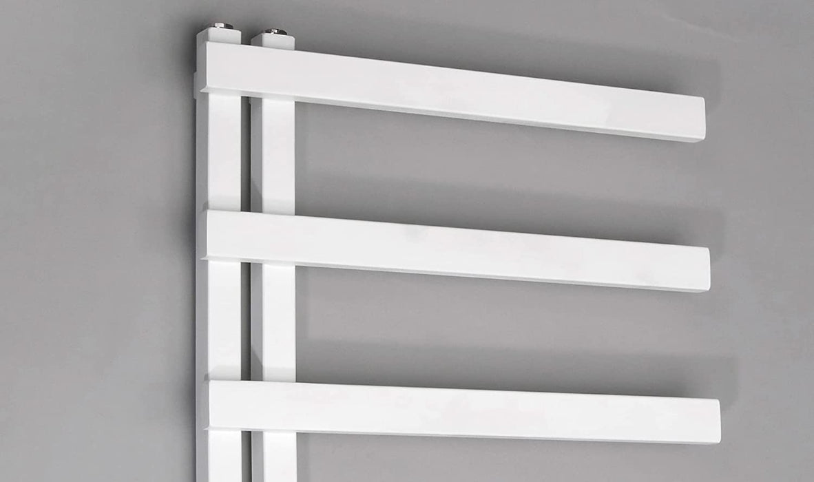 NOSY Designheizkörper Mittelanschluss, weiß, raue Oberfläche