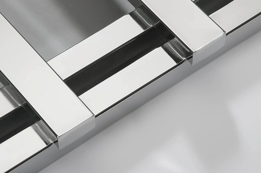 ROSY Badheizkörper mit Mittelanschluss – verchromt, modernes Design