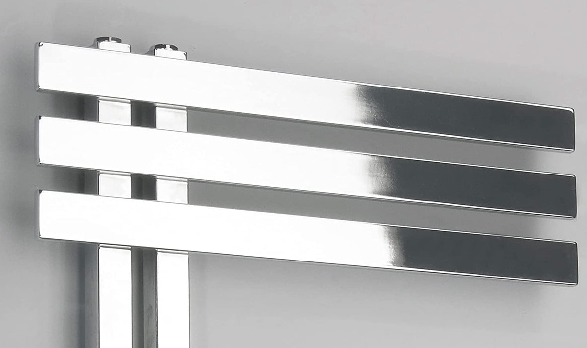 ROSY Badheizkörper mit Mittelanschluss – verchromt, modernes Design